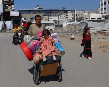 Escaping away from Peril to Peril: Gaza City Residents Face Heart-Wrenching Decision